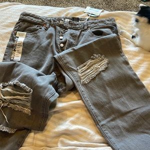 grey boyfriend jeans !!!brand new!!!